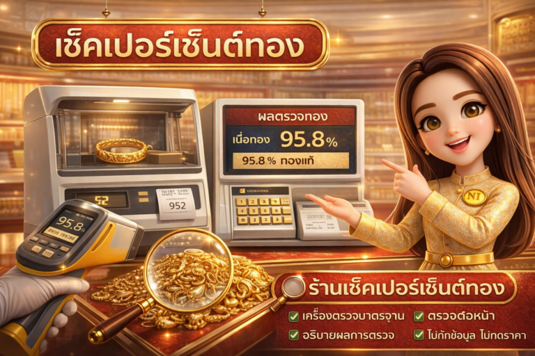 เช็คเปอร์เซ็นต์ทอง ให้ถูกต้อง